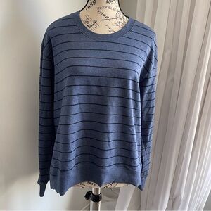 Frank & Eileen Gray Striped Long Sleeve Tee